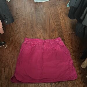 LOFT Pink A-Line Mini Skirt Casual